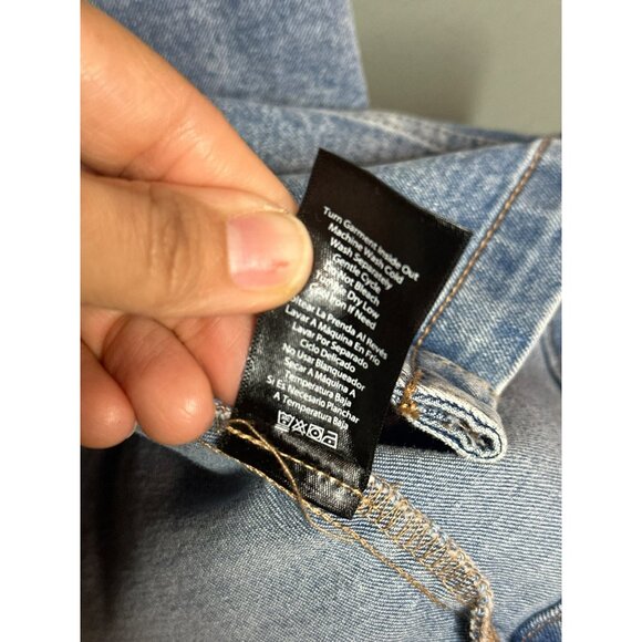 Frye Ladies Denim Mini Dress Size Large Light Wash Sleeveless XS NWT - Picture 10 of 12